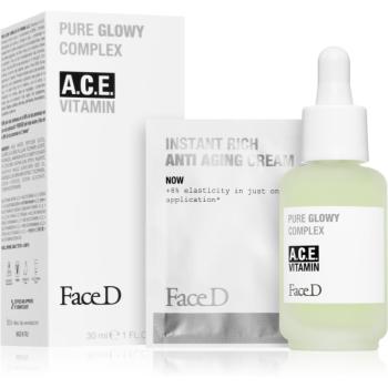 Face D Pure Glowy Complex antioxidační sérum s vitamíny A, C, E 30 ml