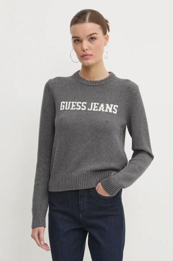 Bavlněný svetr Guess Jeans šedá barva, W4BR10 Z3HM1