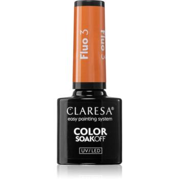 Claresa SoakOff UV/LED Color Fluo géles körömlakk árnyalat 3 5 g