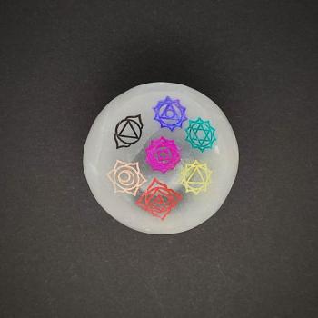 Szelenit golyó szines csakra 5-6cm