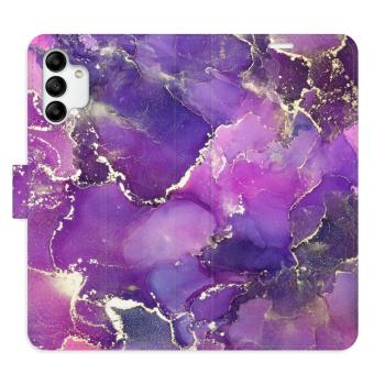 Flipové pouzdro iSaprio - Purple Marble - Samsung Galaxy A04s