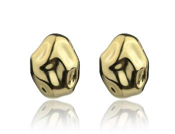 Marc Malone Výrazné pozlacené náušnice Eve Gold Earrings MCE24017G