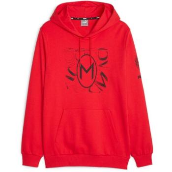 Puma ACM FOOTBALLCORE GRAPHIC HOODIE Pánská fotbalová mikina, červená, velikost