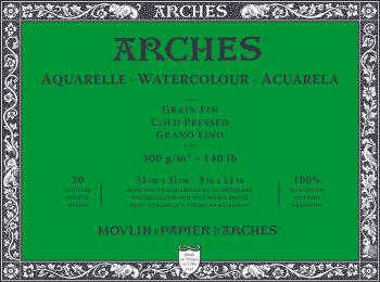 Arches Watercolour Cold Pressed Skicář 23 x 31 cm 300 g