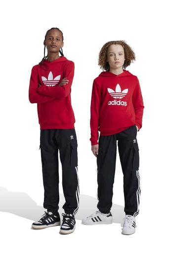 Dětské tepláky adidas Originals CARGO černá barva, hladké, IY7506