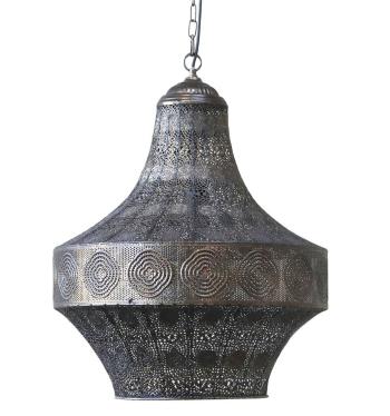 Bronzový antik kovový lustr se vzorem Vire - 47*59 cm/ E27/ 40W 71086220 (71862-20)