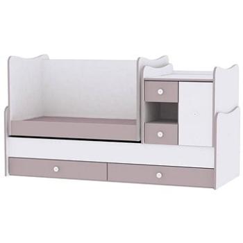 Multifunkční dětská postýlka Lorelli MINIMAX NEW 190x72 CM WHITE/CAPPUCCINO (10150500025A)