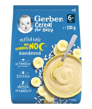 Gerber Cereal Mléčná kaše na dobrou noc banánová 6m+ 230 g