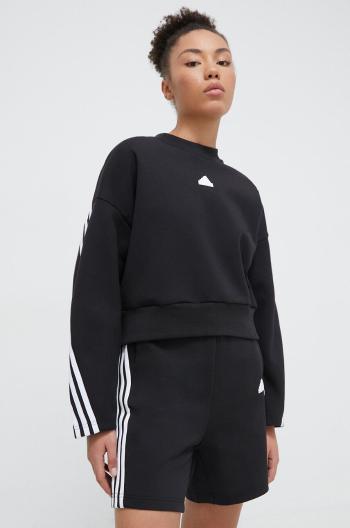 Mikina adidas dámská, černá barva, s aplikací, IP1549