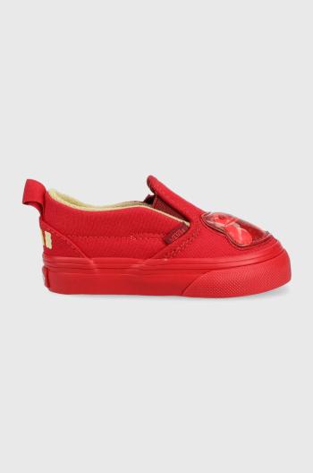 Dětské tenisky Vans Slip-On V HARIBO HARB GOLD červená barva