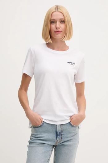 Bavlněné tričko Pepe Jeans GABRIELA bílá barva, PL505967