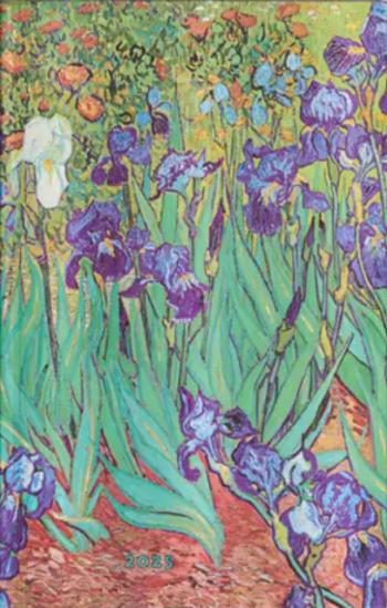 Diář Paperblanks 12M 2025 Van Gogh’s Irises Maxi HOR