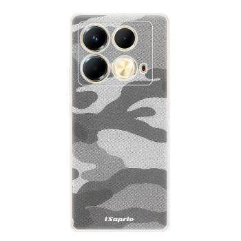 Odolné silikonové pouzdro iSaprio - Gray Camuflage 02 - Infinix Note 40