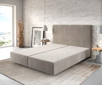 Boxspring postel Dream-Well 160x200 cm mikrovlákno béžová