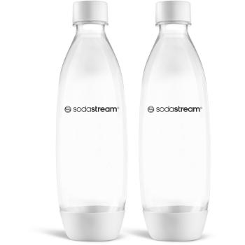 Sticlă Sodastream Fuse White 2x 1 l, lavabilă înmașina de spălat vase, alb