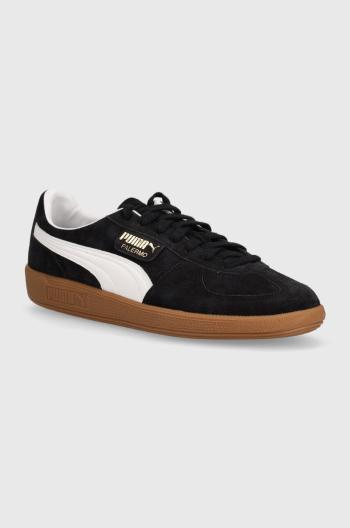 Semišové sneakers boty Puma Palermo černá barva, 396463