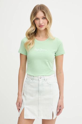 Tričko Pepe Jeans NEW VIRGINIA SS N dámske, oranžová farba, PL505202