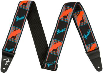 Fender Neon Monogram Strap Blue/Orange