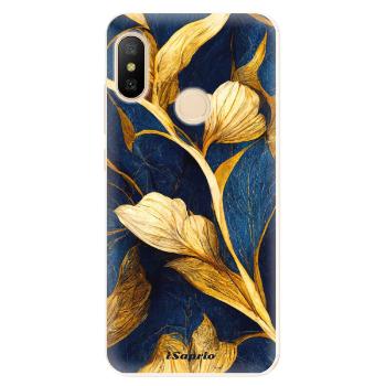 Odolné silikonové pouzdro iSaprio - Gold Leaves - Xiaomi Mi A2 Lite