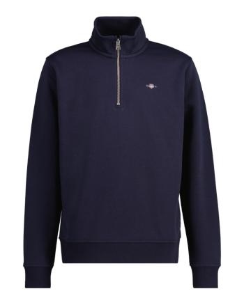 MIKINA GANT SHIELD HALF ZIP SWEATSHIRT EVENING BLUE