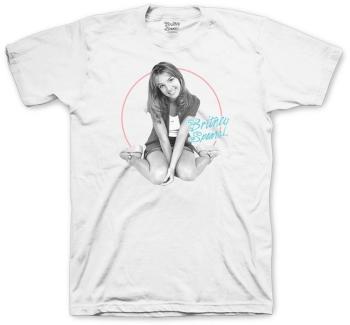 Britney Spears Tričko Classic Circle Unisex White XL