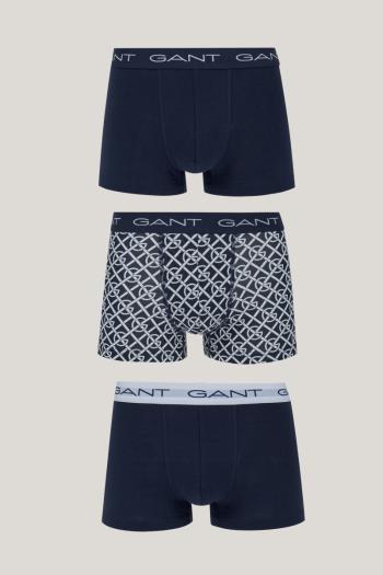 SPODNÍ PRÁDLO GANT G PATTERN TRUNK 3-PACK EVENING BLUE