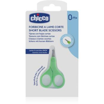 Chicco Short Blade Scissors dětské nůžky s kulatou špičkou 0 m+ 1 ks