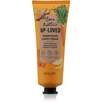 Oriflame Love Nature Up-Loved Upcycled Lemon & Organic Carrot & Ginger hydratační krém na ruce 75 ml