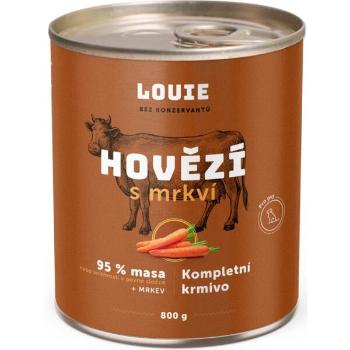 LOUIE HOVĚZÍ S MRKVÍ 800 G Psí konzerva, hnědá, velikost