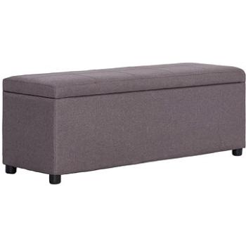 Lavice s úložným prostorem 116 cm taupe polyester (281326)