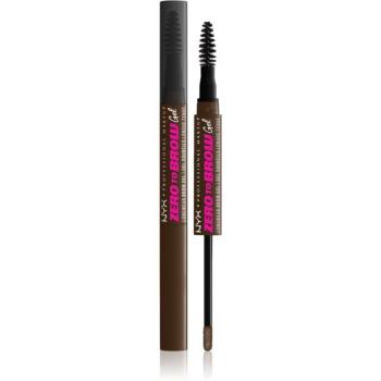 NYX Professional Makeup Zero To Brow Gel gel na obočí s aplikátorem odstín 07 Espresso 2 ml