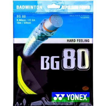 Yonex BG 80 Badmintonový výplet, žlutá, velikost