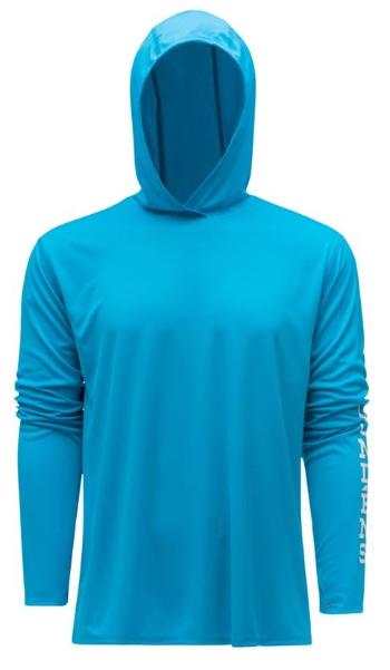 Grundéns funkční uv mikina tough sun hoodie azure - m