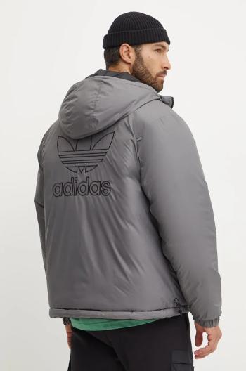 Oboustranná bunda adidas Originals Adicolor Reversible Jacket pánská, černá barva, zimní, JD9071