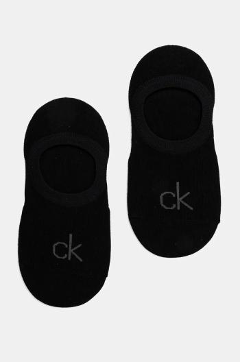 Ponožky Calvin Klein 2-pack dámské, černá barva, 701228801