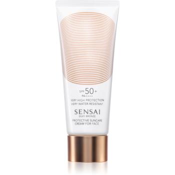 Sensai Silky Bronze ochranný krém na obličej proti slunečnímu záření SPF 50+ 50 ml