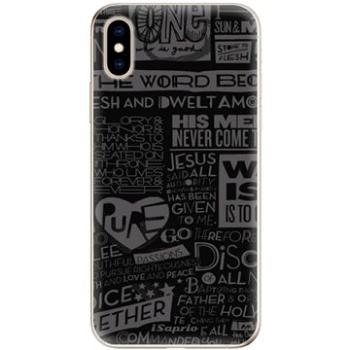 iSaprio Text 01 pro iPhone XS (text01-TPU2_iXS)