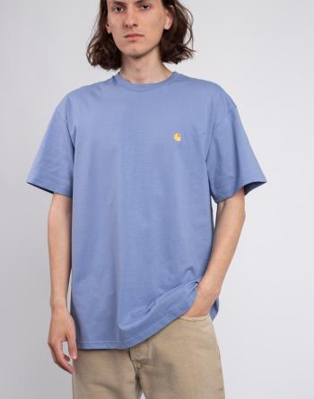 Tričko Carhartt WIP S/S Chase T-Shirt Charm Blue/Gold