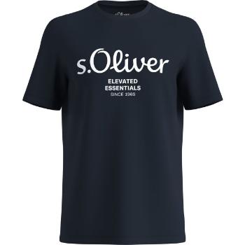 s.Oliver LOGO T-NOOS Pánské tričko, tmavě modrá, velikost