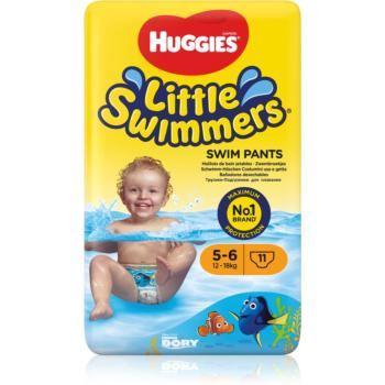 Huggies Little Swimmers 5-6 jednorázové plenkové plavky 12–18 kg 11 ks