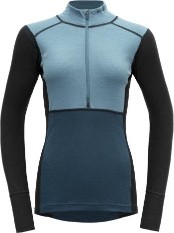 Devold Lauparen Merino 190 Zip Neck Woman Moon/Ink/Flood M Termoprádlo