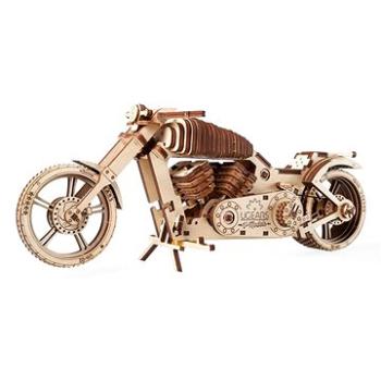 Ugears 3D dřevěné mechanické puzzle VM-02 Motorka (chopper) (UG70044)