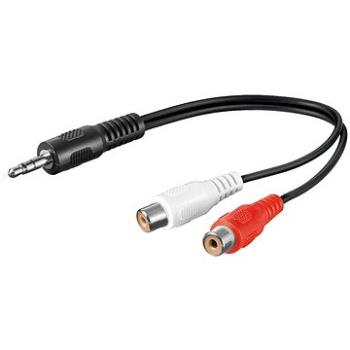 PremiumCord Kabel Jack 3.5mm-2xCINCH M/F 0.2m (kjackcinf02)