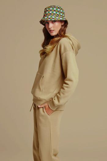 MIKINA GANT REL SHIELD HOODIE DARK KHAKI