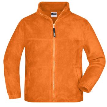 James & Nicholson Dětská fleece mikina JN044k - Oranžová | XXL