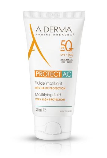 A-Derma AC SPF50+ zmatňující fluid 40 ml