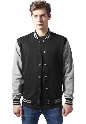 Urban Classics 2-tone College Sweatjacket blk/gry - 3XL