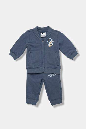 Detská tepláková súprava Puma MINICATS Full-Zip Set FL INF modrá farba, 689732