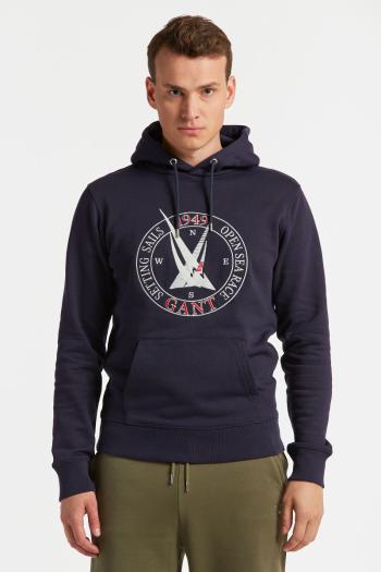 MIKINA GANT SAIL HOODIE EVENING BLUE