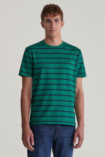 TRIČKO GANT STRIPED SS TSHIRT DEEP FOREST GREEN